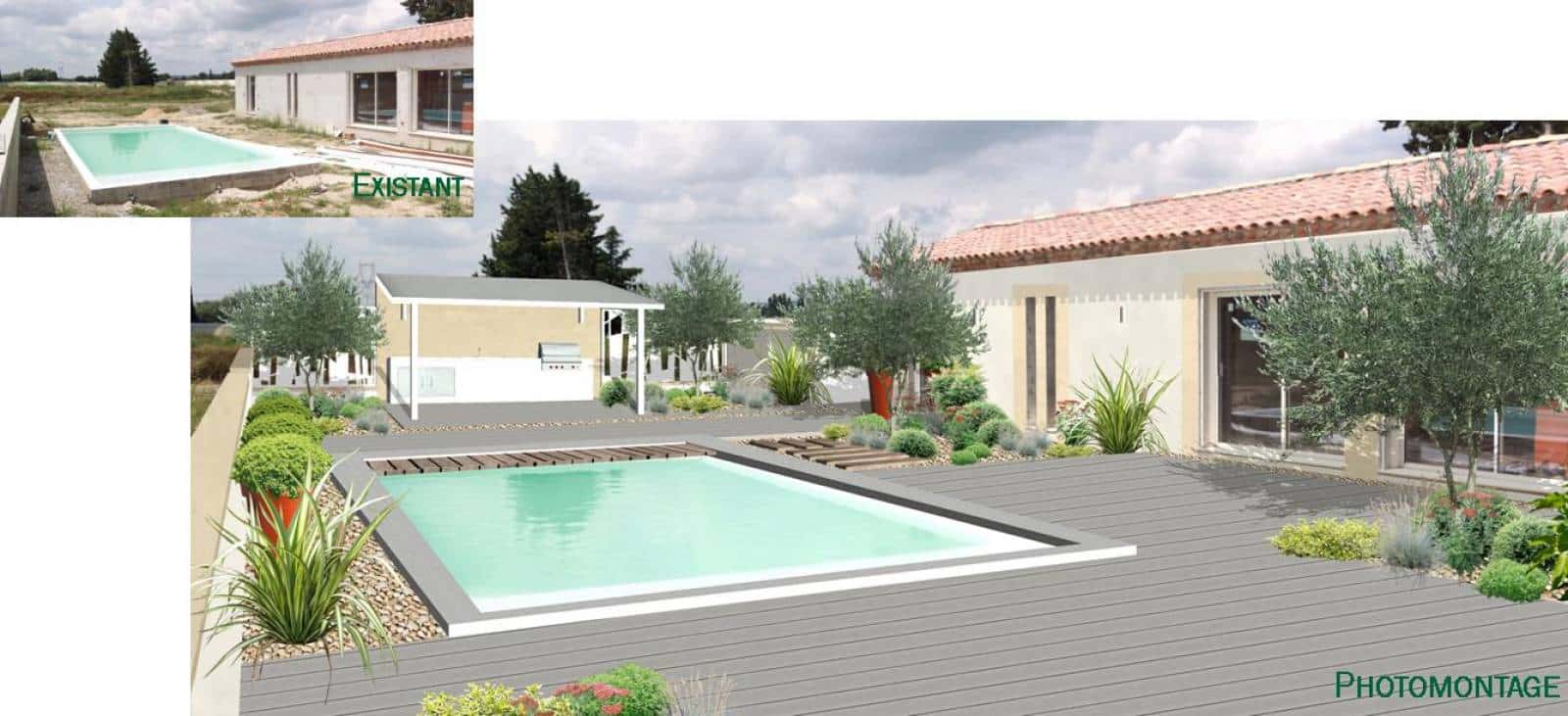 Photomontage jardin 2D