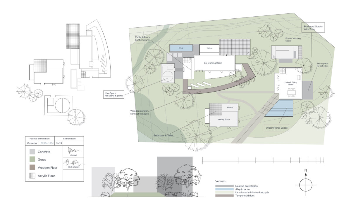 Plan de masse paysager Adsens Garden